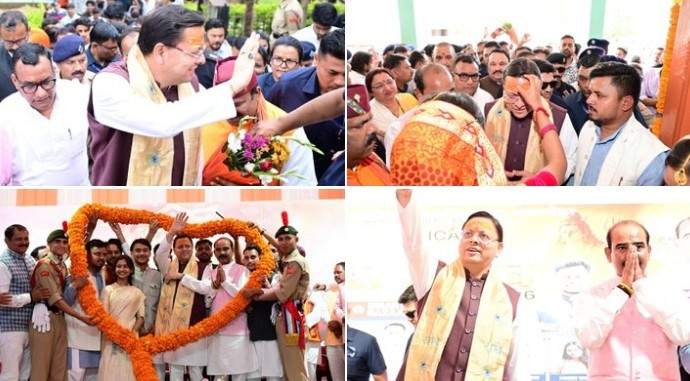 पिथौरागढ़ को 165 करोड़ की विकास परियोजनाओं की सौगात, विधायक की बेटी के विवाह में भी शामिल हुए मुख्यमंत्री पुष्कर सिंह धामी