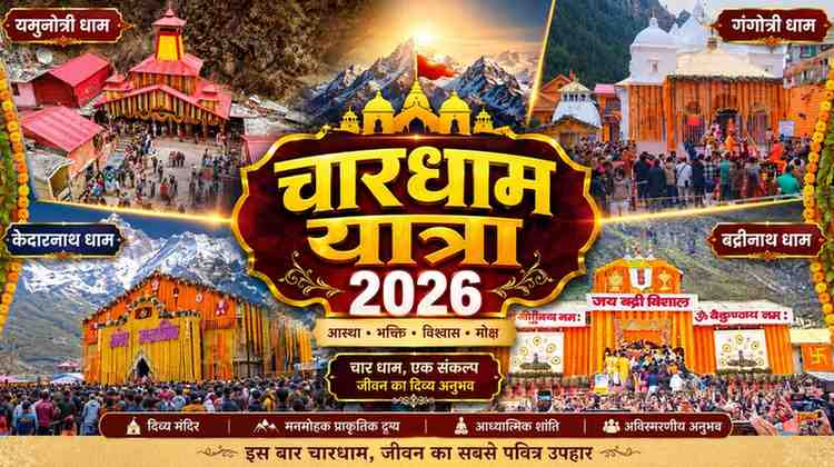 चारधाम यात्रा 2026 ने पकड़ी रफ्तार, 25 दिनों में 12.60 लाख श्रद्धालुओं ने किए दर्शन