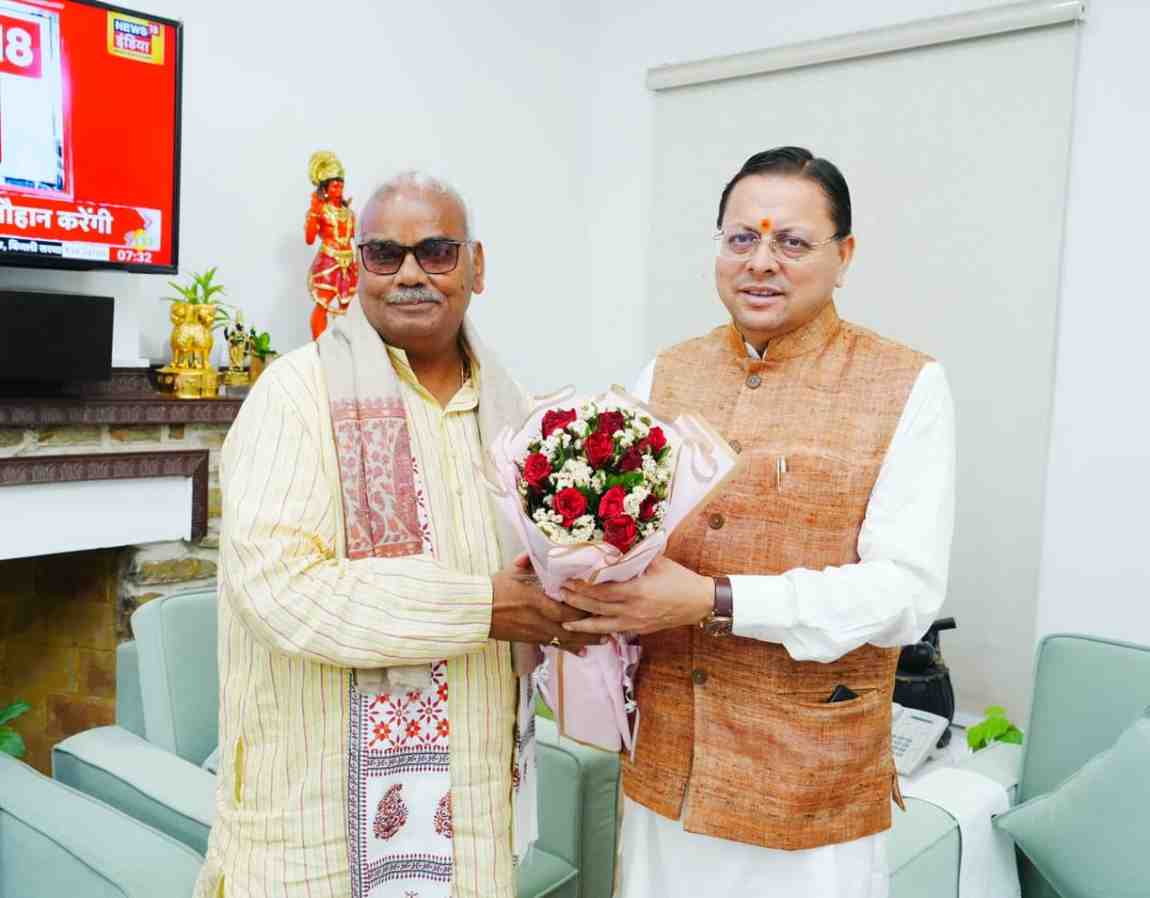 सीएम धामी से राजस्थान के कैबिनेट मंत्री मदन दिलावर की मुलाकात, शिक्षा और पंचायत सशक्तिकरण पर हुई चर्चा