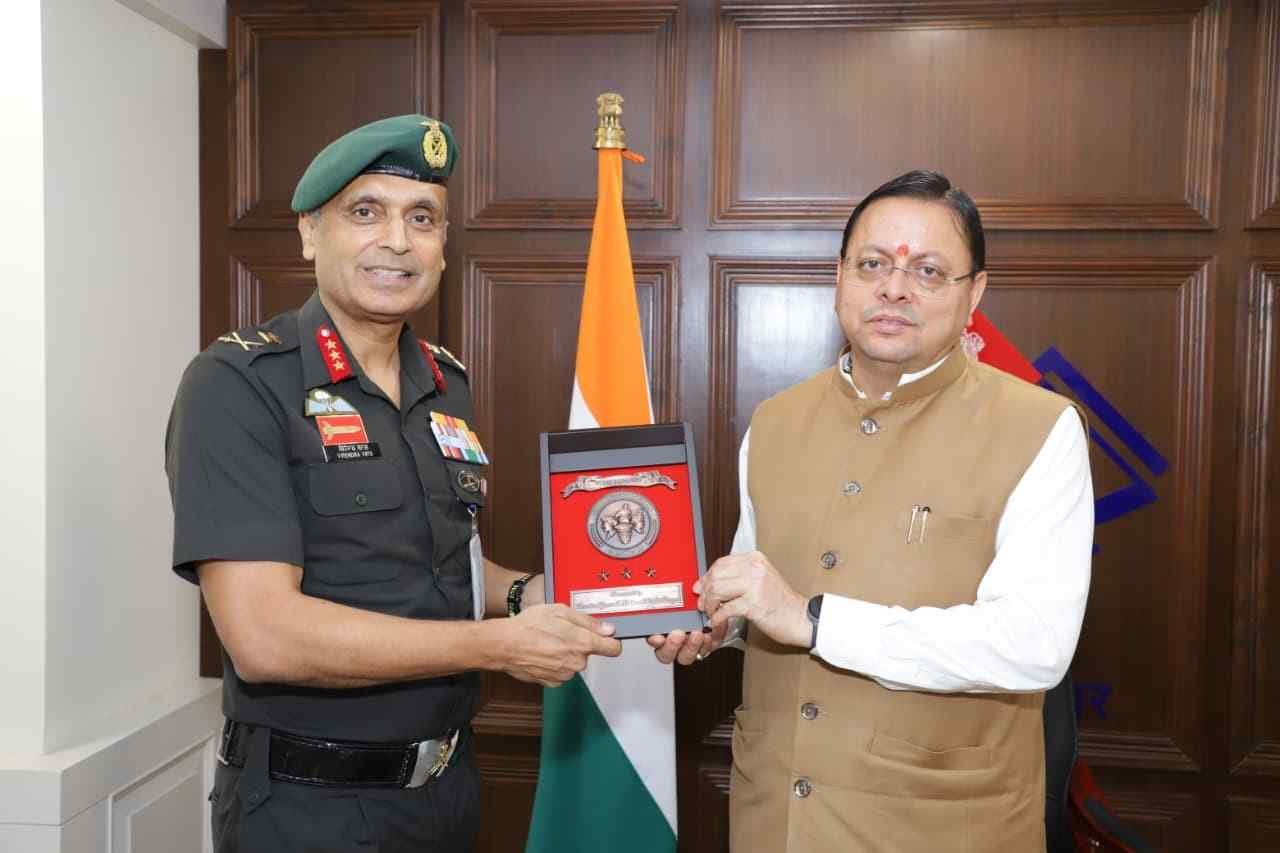 मुख्यमंत्री धामी से एनसीसी महानिदेशक की शिष्टाचार भेंट, उत्तराखंड में एनसीसी विस्तार पर हुई चर्चा