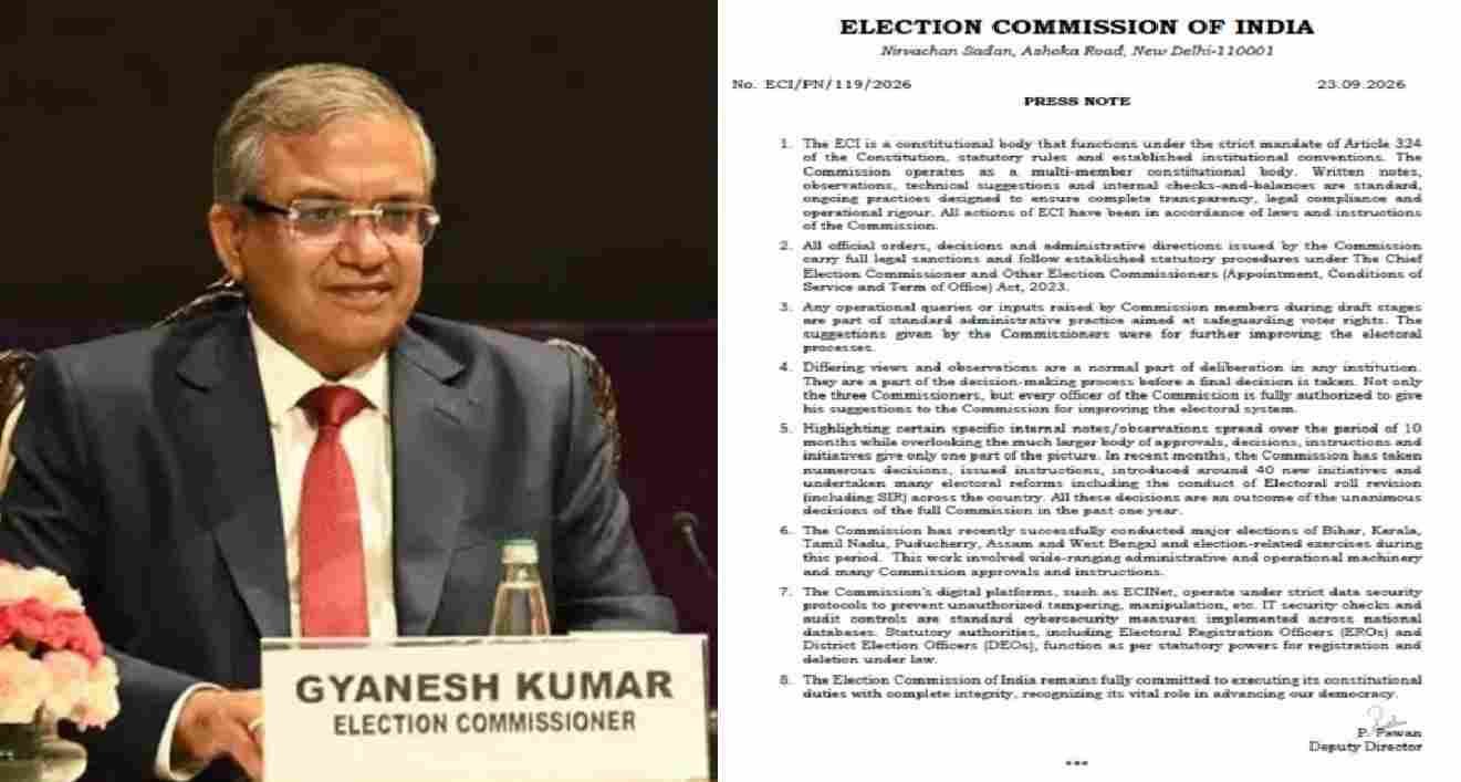 SIR पर सवालों के बीच चुनाव आयोग की सफाई, आठ बिंदुओं में पूरी बात बताई