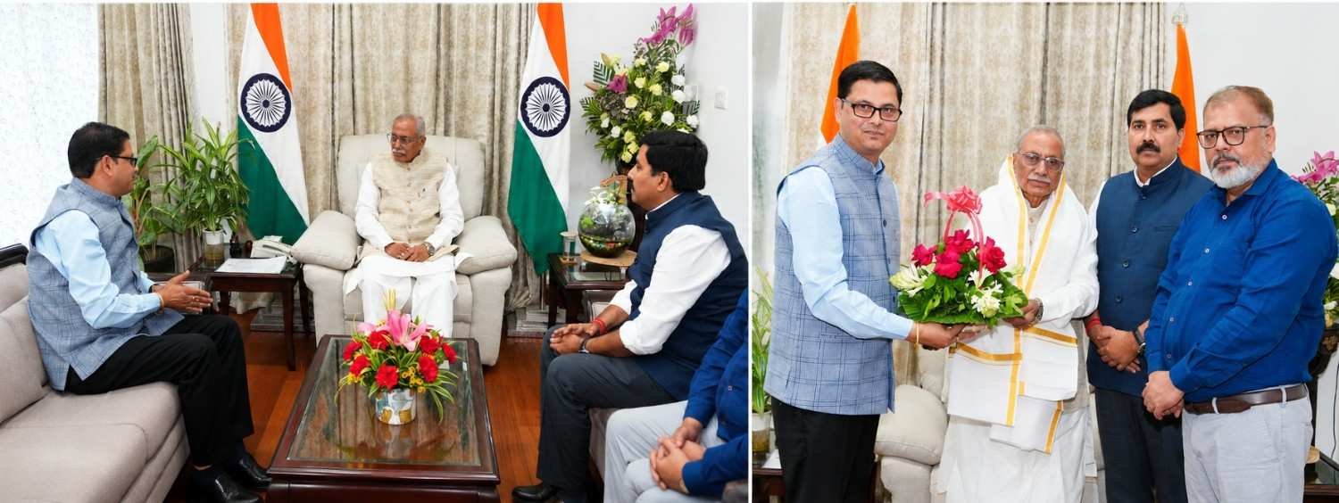 राज्यपाल को छठ महोत्सव का न्योता, बिहारी महासभा के प्रतिनिधिमंडल ने की शिष्टाचार भेंट
